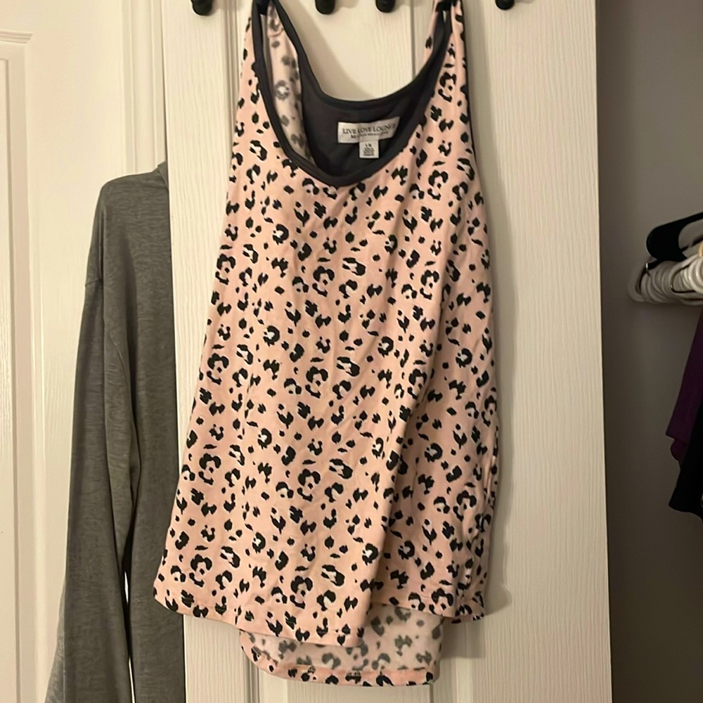 night gown tank- cotton and printed